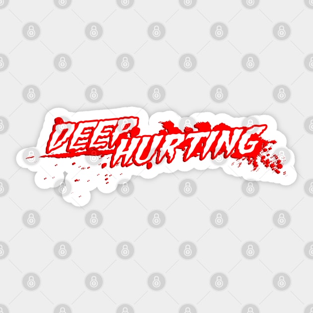 Deep Hurting Sticker by boltfromtheblue